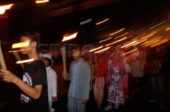 Pawai obor di Matraman