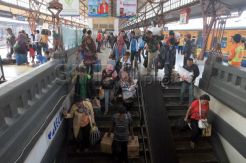 Arus balik mulai terlihat di Stasiun Pasar Senen
