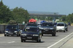 Arus balik di tol Pejagan relatif lancar