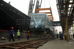 Kereta api Bandara Kualanamu tiba di Belawan