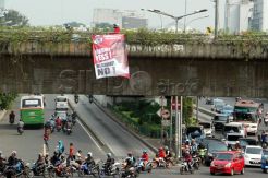 Spanduk dukung Jokowi