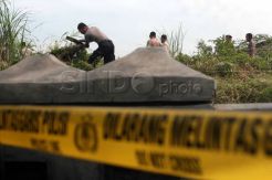 Polisi sisir lokasi ledakan Pos Polantas Genuk