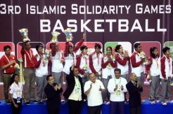 Tim basket putri raih emas pertama Indonesia di ISG
