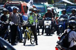Urai kemacetan dengan patroli sepeda