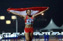 Dedeh sumbangkan emas dari nomor 100m gawang putri