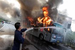 Bus TransJakarta terbakar lagi