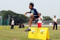 Dorong aktifitas fisik anak melalui latihan atletik