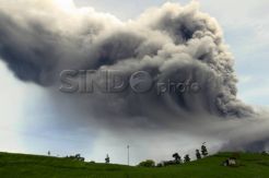 Letusan freatik Sinabung 8000 meter