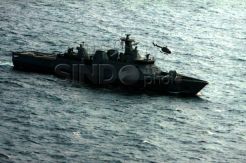 Kerjasama taktis KRI dan Pesawat Udara