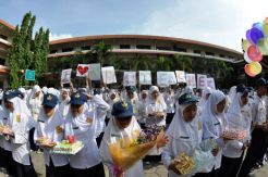 Siswa SMP Muhammadiyah beri kejutan di Hari Guru
