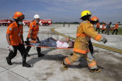Pesawat Thailand terbakar di Bandara Kuala Namu