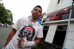 Korban penusukan di flyover Pasopati lapor polisi