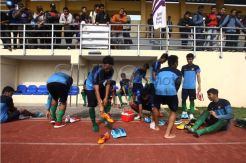 Latihan perdana timnas U-19 di Yogyakarta