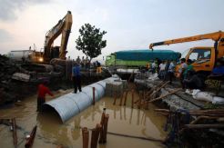 Perbaikan jalan ambles Pantura