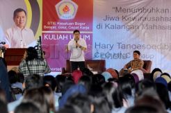 Hary Tanoesoedibjo beri kuliah Umum di STIE Kesatuan, Bogor