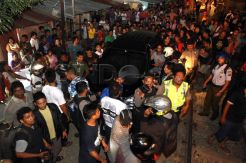 Mobil Avanza yang ditabrak lokomotif bawa ganja