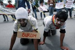 Mahasiswa  tolak politik uang