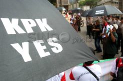 Aksi damai Laskar Anti Korupsi di KPK