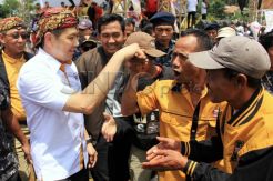 Cawapres Partai Hanura Hary Tanoesoedibjo disambut ribuan simpatisan di Cianjur
