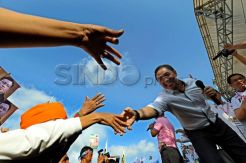 Presiden PKS Anis Matta hadiri kampanye di Makassar
