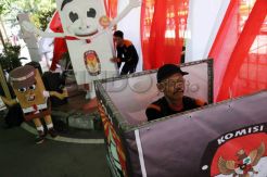 Tarik perhatian warga, TPS di Bandung berhias