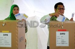 Ketum PKB mencoblos di Kemang