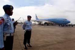 Pesawat kepresidenan tiba di Halim Perdanakusuma