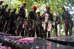 Peringati HUT, prajurit Grup 2 Kopassus ziarah ke TMP