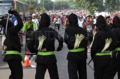 Kenalkan Wasabi, para Ninja beraksi di car free day