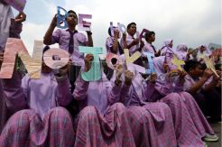 Pelajar SMP kampanyekan UN Jujur