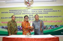 Kemenakertrans jalin kerjasama dengan Universitas Diponegoro