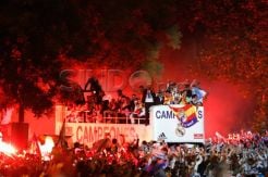 Real Madrid berpesta di pusat kota