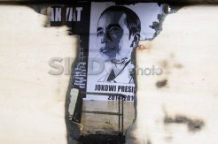 Posko relawan Jokowi dibakar