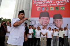 Prabowo hadiri deklarasi tim pemenangan Prabowo-Hatta wilayah Jabar