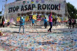 30 ribu cap telapak tangan peringati Hari Tanpa Tembakau Sedunia