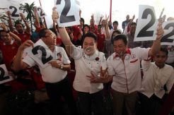 Nobar pengundian nomor urut capres