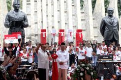 Capres Prabowo Hadiri Deklarasi Merah Putih Sejati