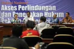 Diskusi Perlindungan dan Akses Penegakan Hukum Pekerja Outsourcing