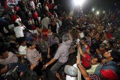 Panggung Orasi Jokowi Ambruk