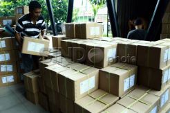 Surat Suara Pilpres Tiba di KPU Palembang
