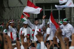 Capres Prabowo Subianto Ikuti Aksi Solidaritas Palestina