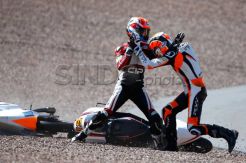 Pembalap Moto3 Berkelahi di Pinggir Lintasan