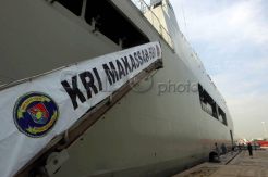 Persiapan Mudik Gratis Kapal KRI Makassar