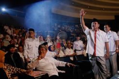Prabowo Hadiri Silaturahmi Koalisi Merah Putih di Bandung