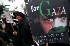 Aksi Solidaritas Siswa SMP untuk Palestina