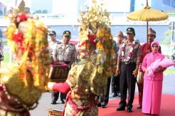 Kapolri Kunjungi Jajarannya di Sumsel