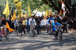 Mahasiswa Kampanyekan Penggunaan Sepeda di Malang