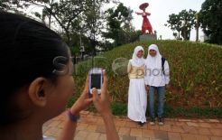 Patung Penari Betawi Hiasi Taman Putra-Putri