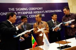Garuda Jalin Kerjasama Dengan Myanmar Airways