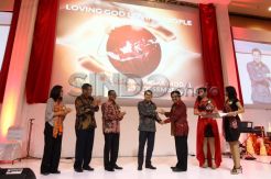 Hary Tanoesoedibjo Hadiri Natal Bersama Pasar Modal